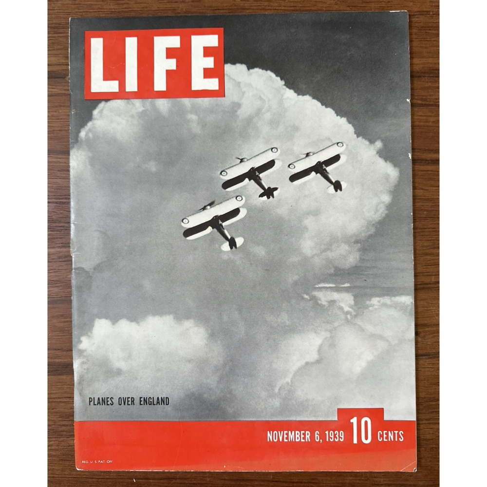 Life Magazine November 6, 1939 Planes Over England